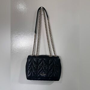 Kate Spade Black Quilted Chain Shoulder Bag